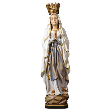 Madonna Lourdes mit Krone UP065100 (13 cm, lasiert)