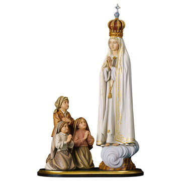Erscheinungsgruppe Fátima Capelinha mit Krone UP071000 (14,5 cm, lasiert)