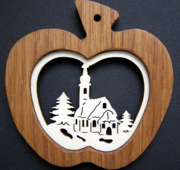 Apple with church 508611-007-5 (2,76", natural)