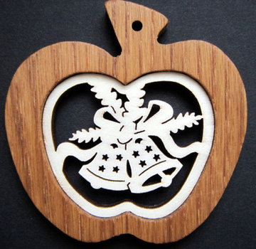 Apple with bells 508612-007-5 (2,76", natural)