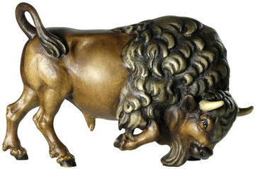 Bison  -  head right BW7062 (1,65", color)