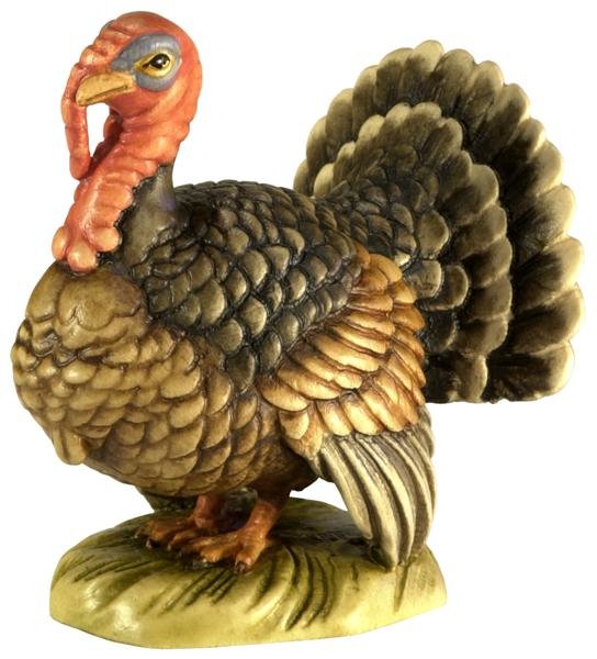 Turkey kock Woodcarving, nativity and chess set in wood - Italy - Val 