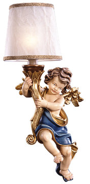 Ceciliaputtoes with lampshade blue EI7006B (9,84", color)