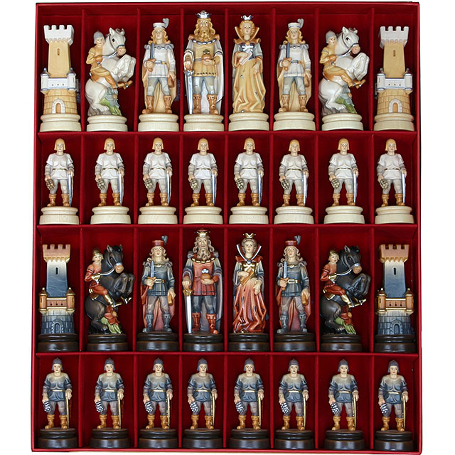 GiftHome, Scacchi medievali Brannici in Rame Antico, Set di Scacchi