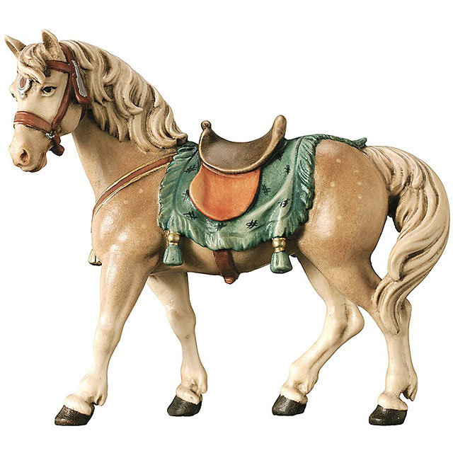 Krippenfiguren König auf Pferd K090-15 für 15cm Krippenfiguren